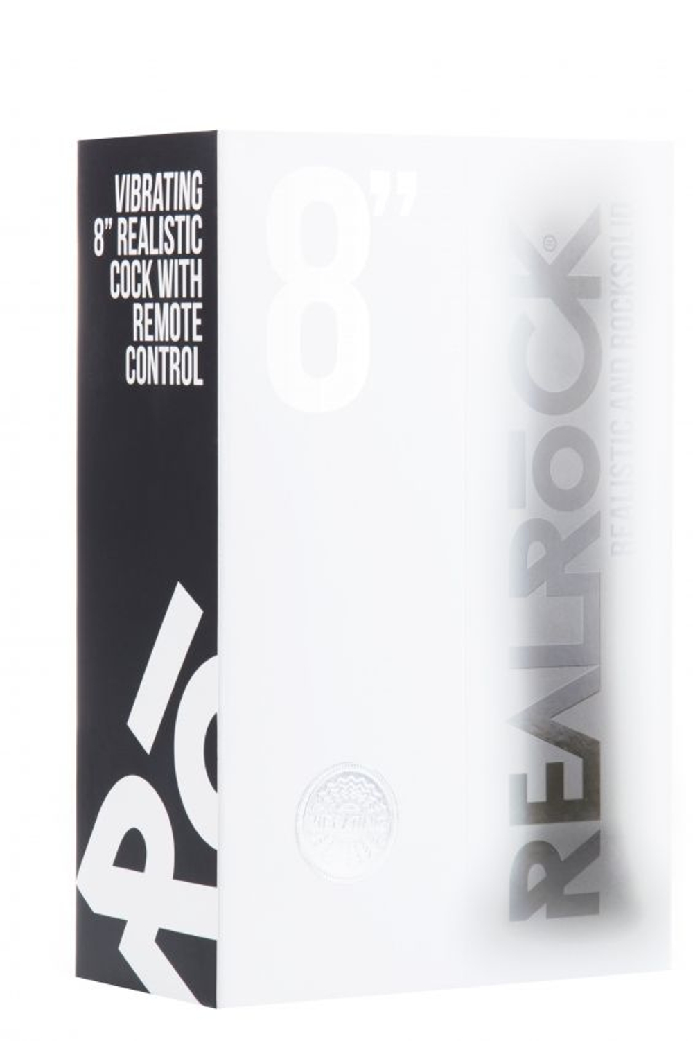 Чёрный вибратор-реалистик Vibrating Realistic Cock 8 - 20 см. (Цвет: черный)