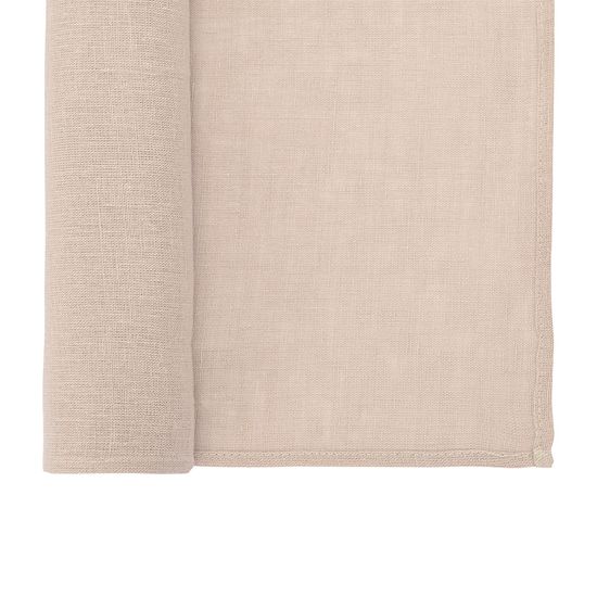 Дорожка на стол из стираного льна бежевого цвета из коллекции essential, 45х150 см