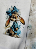 Кулир купон 68см зайка с бантом