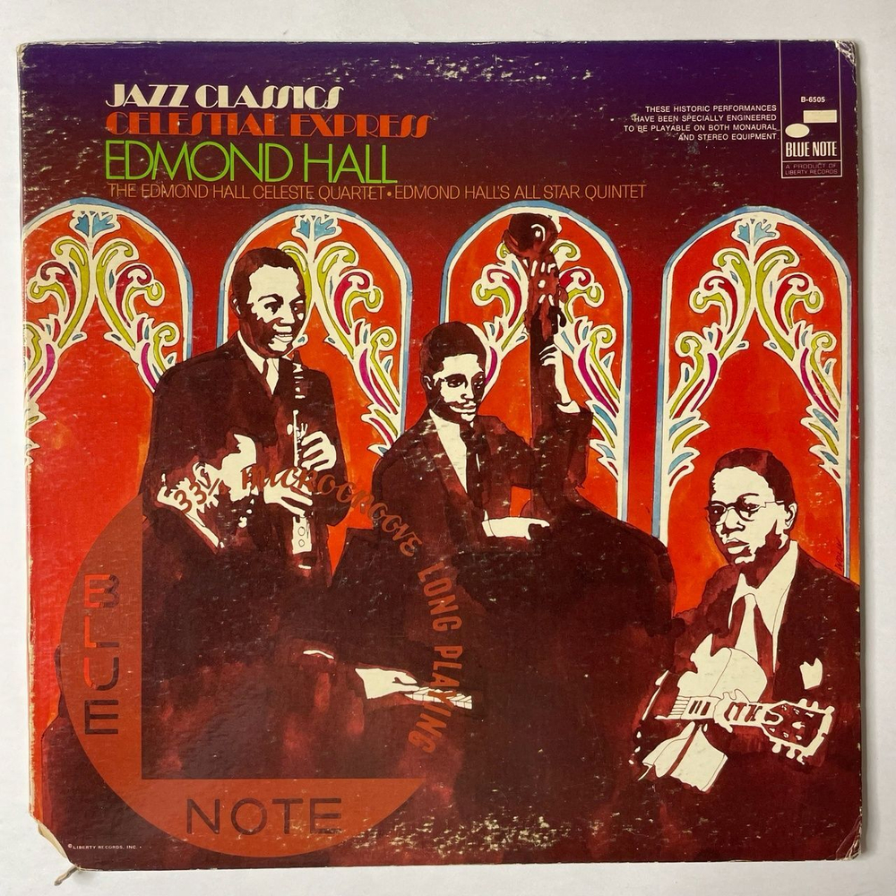 Винтажная виниловая пластинка LP Edmond Hall Celestial Express (USA 1969) (Blue Note) Джаз 30-40ых годов