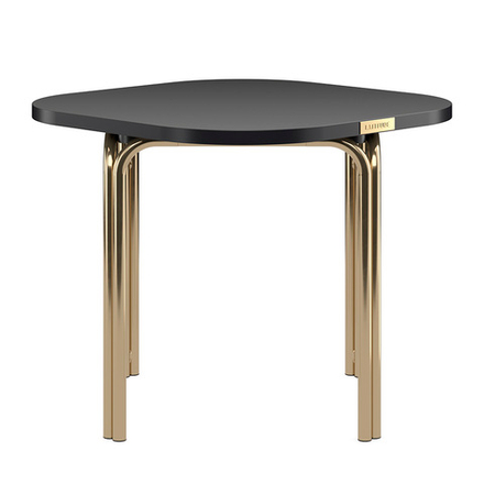 Столик кофейный LATITUDE Ror, 50х50 см, латунь/черный