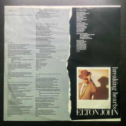 Виниловая пластинка Elton John ‎– Breaking Hearts LP
