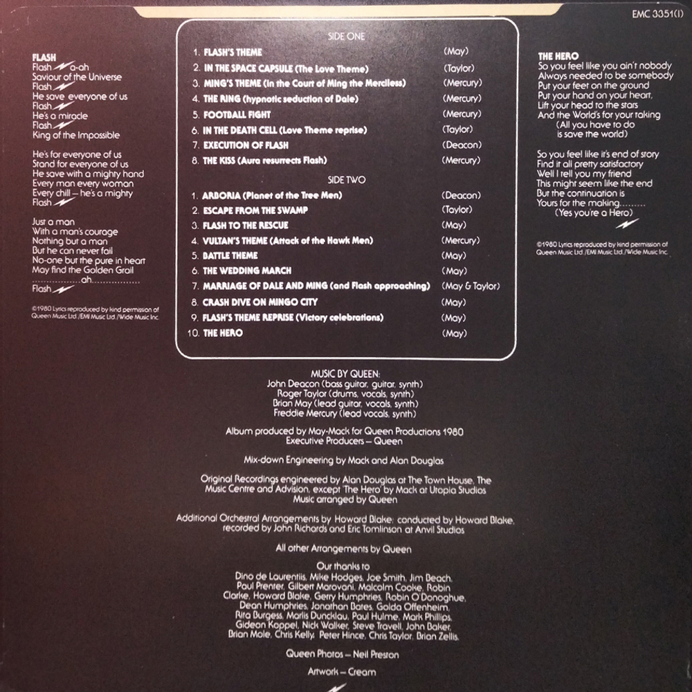 Queen / Flash Gordon (Original Soundtrack Music)(LP)
