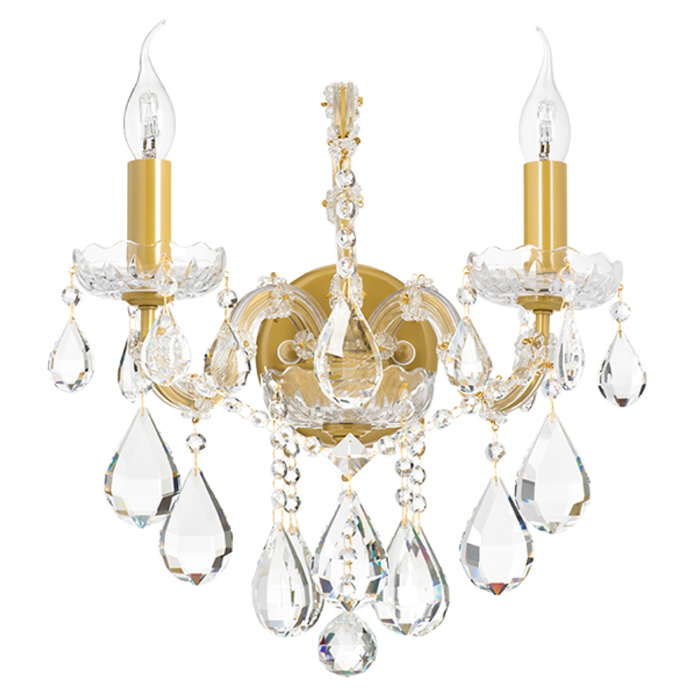 775623 Бра CHAMPA 2х60W E14 ЗОЛОТО