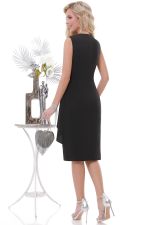 Платье нарядное черное с воланом DStrend (Акция)