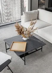 Журнальный столик Karat, 80х80х34,2 см, серый камень