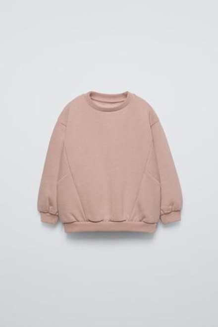 ZARA ТОЛСТОВКА С РЕЛЬЕФНЫМИ ШВАМИ, СЕРОВАТО-КОРИЧНЕВЫЙ