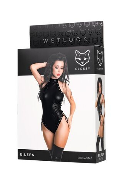 Боди Glossy Eileen из материала Wetlook, S