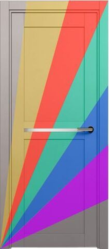 Межкомнатная дверь Status (Статус) 142 стекло Канны (эмаль) Любой цвет RAL (нестандарт)