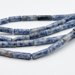 Содалит бусины, размер около 14*4 мм, цена за 13 шт (1/2 нити)