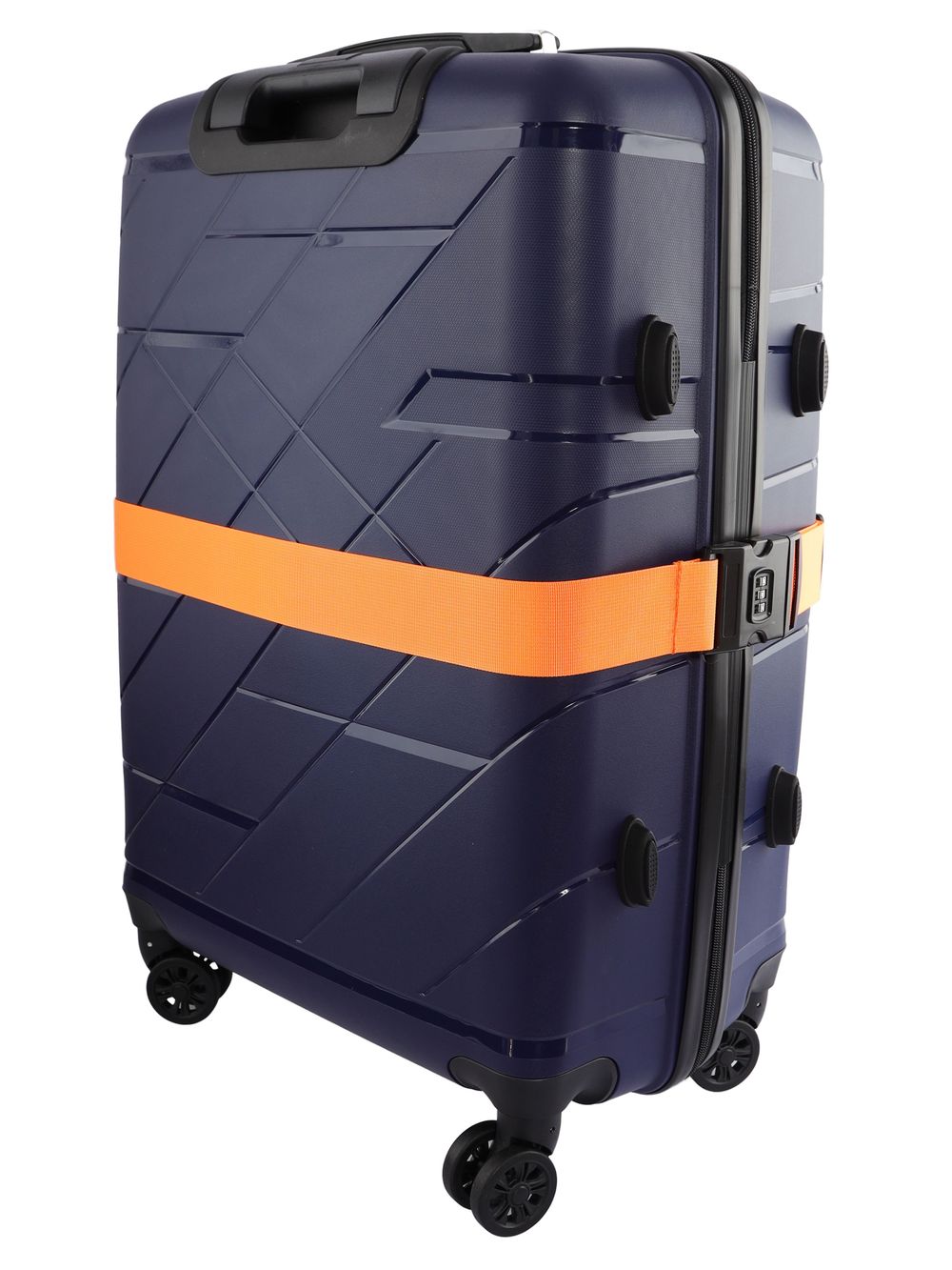 Чемодан 463 / С ремнем / Полипропилен