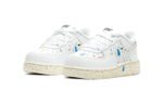 Baby Nike Air Force 1 Low Lv8 3 colorful ink-splashing wear-resistant low-top sneakers white