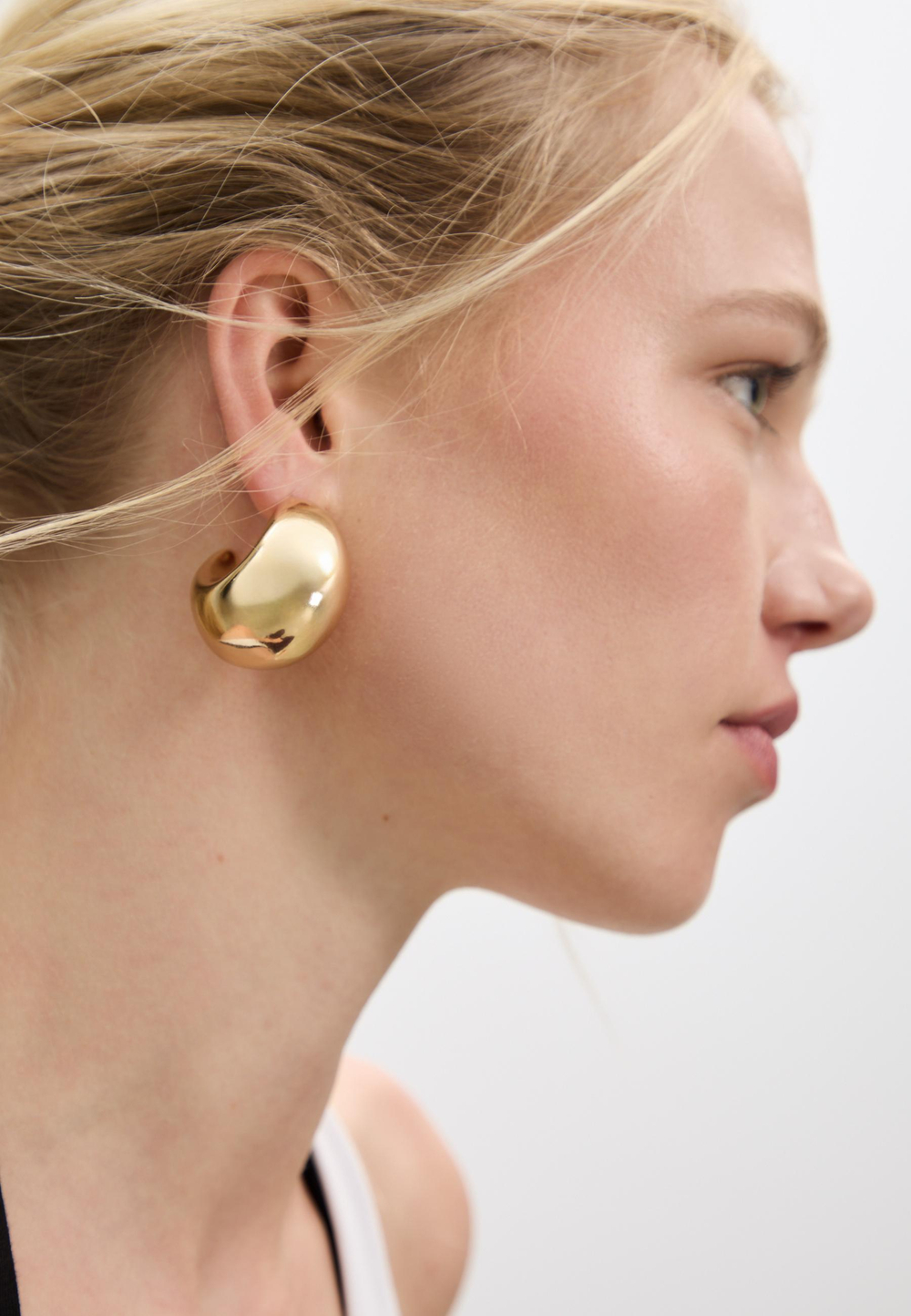 STRADIVARIUS Набор из 2 пар массивных сережек, золотой