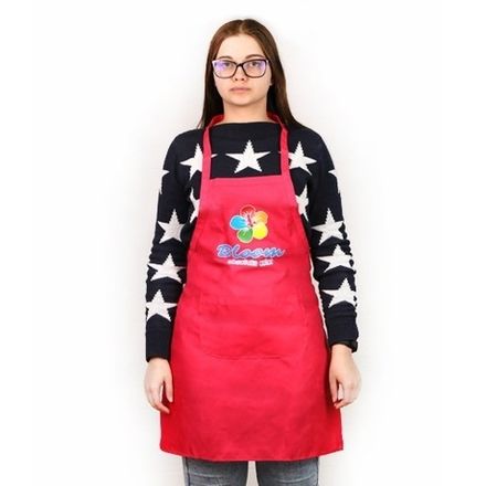 Bloom Фартук мастера с логотипом, розовый