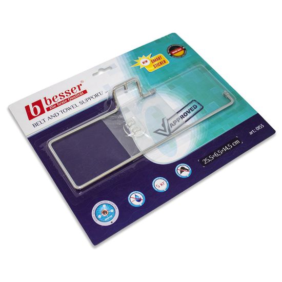 Держатель для бумажных полотенец хромированный с креплением "SMART STICKER" Besser BS 0153