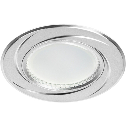 Светильник встраиваемый алюминиевый ЭРА KL34 AL/SL/1 под лампу MR16 GU5.3 хром