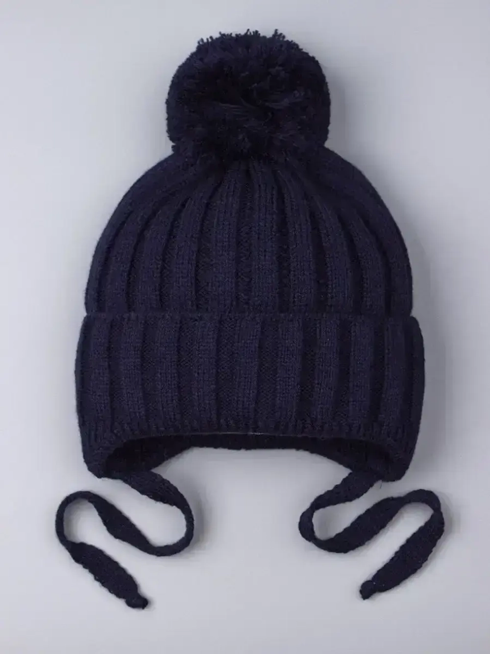 Шапка детская на завязках осенняя