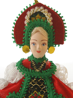 Кукла-подвеска Девочка в сарафанчике