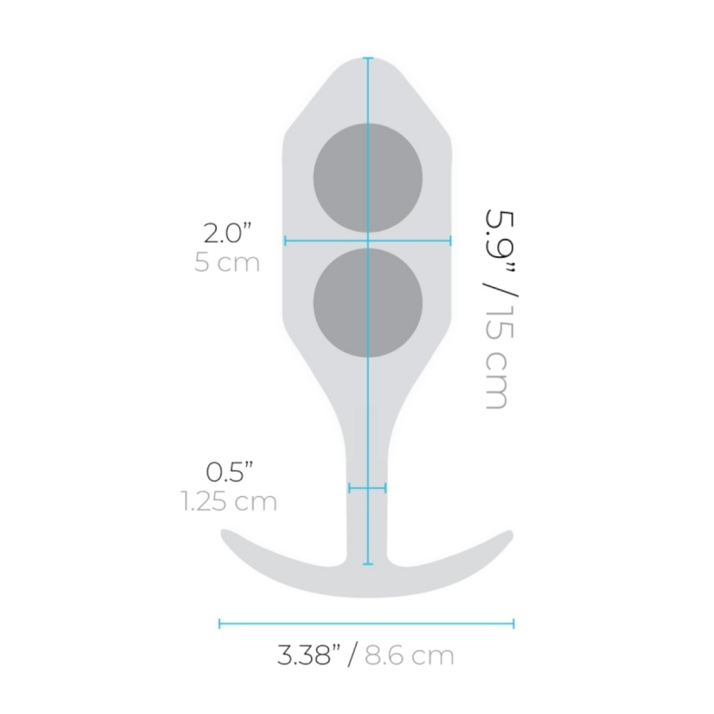b-vibe Snug Plug 5 - Анальная пробка для ношения