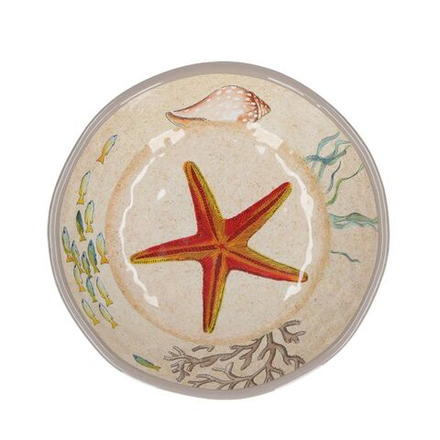 Rose&Tulipani Набор из 2 меламиновых тарелок Sea Life глубиной 19,5 см