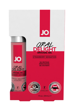 Гель для оральных ласк "Оральный Восторг" JO Oral Delight Strawberry Sensation, 30 мл