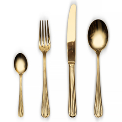 Набор DUO gold 94-95столовые приборы Belo Inox Золотой