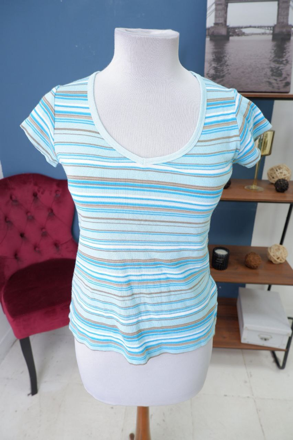 Футболка O'stin  в полоску 44 размер