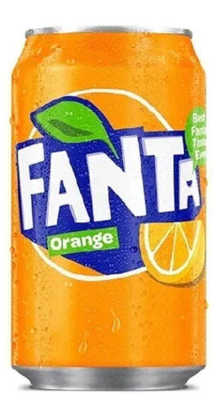 Газированный напиток Фанта Апельсин / Fanta Orange (Германия) 0.33 - банка