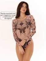 Купальник с рукавом Космос