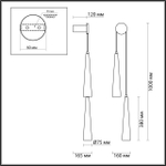 5043/24WL ODL Бра LED 24Вт 3000К 220В IP20 L-VISION