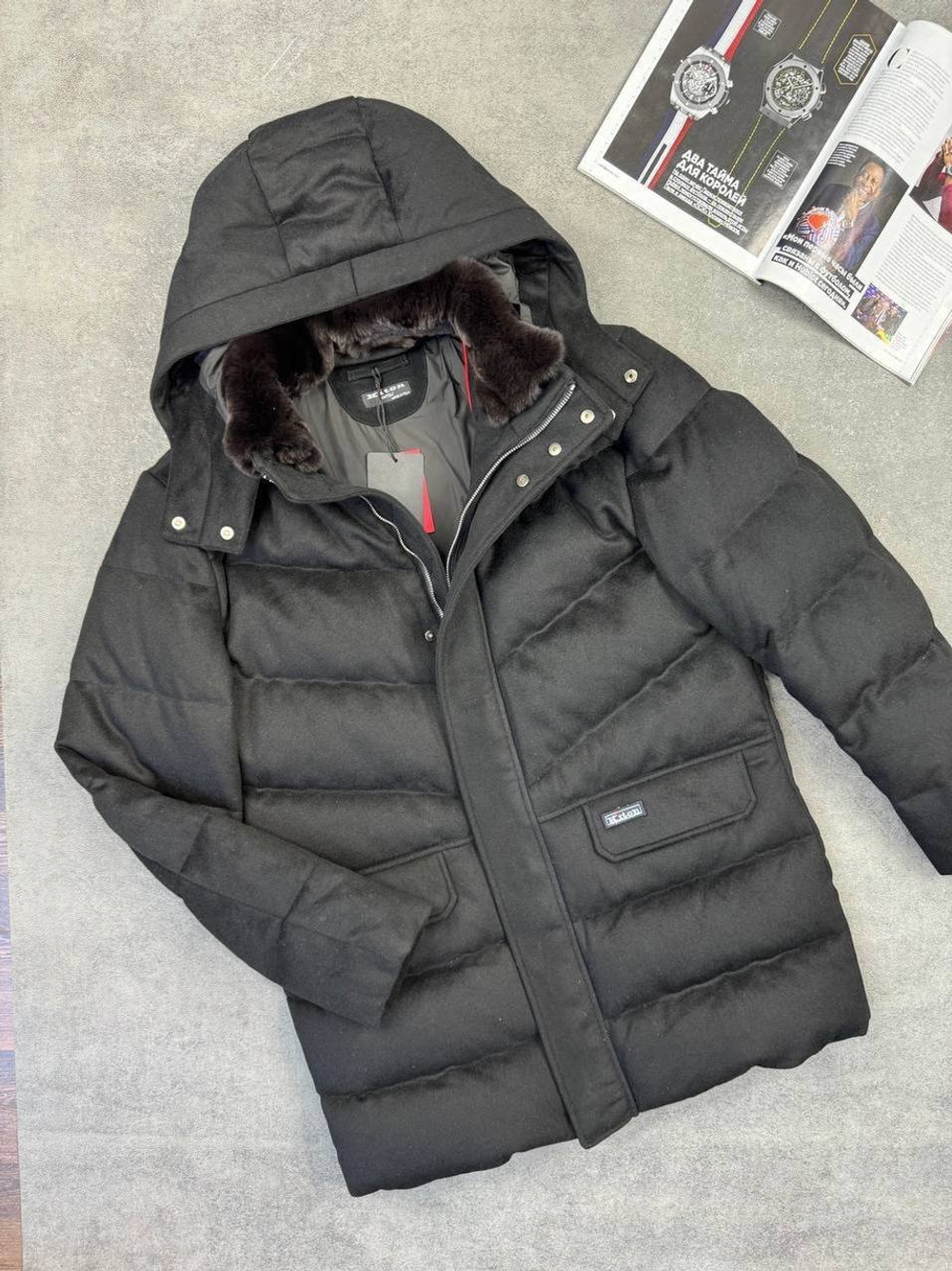 Кашемировый пуховик Kiton