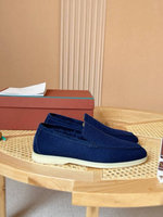 Лоферы Loro Piana Summer Walk с мехом