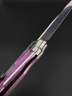 Складной нож Common M390 CrystalTi pink