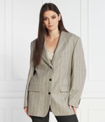 Хлопковый пиджак Jaleco BOSS BLACK - серый(50510125)