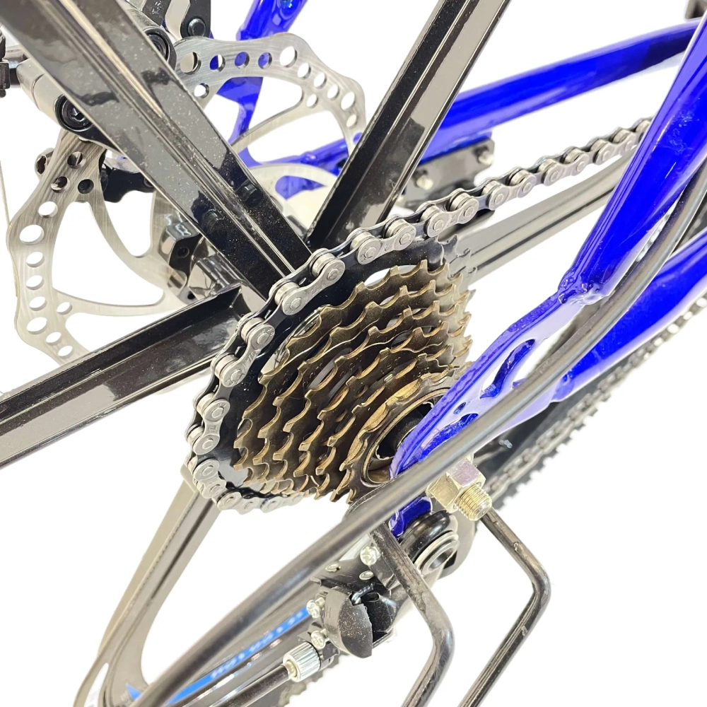 Велосипед Dinos 26" 21скор (стальная рама, диск. тормоз, Литые диски) Синий (DIN-15-4)