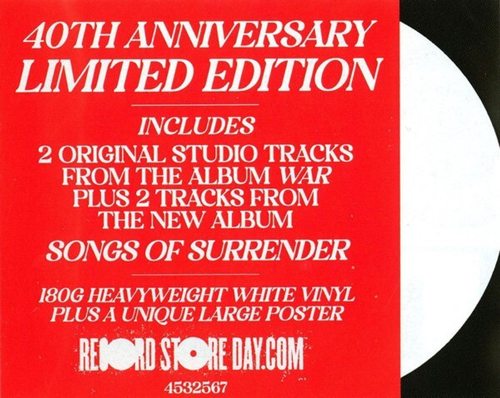 U2 / Two Hearts Beat As One / Sunday Bloody Sunday (Coloured Vinyl)(12'' Vinyl EP)