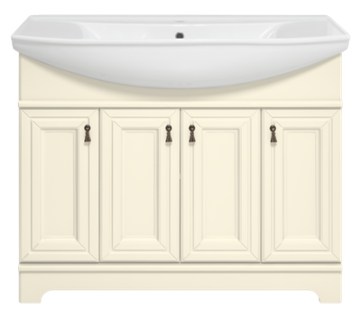 Тумба под раковину Misty Лувр 105 (слоновая кость)