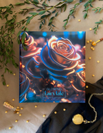 Фотоальбом на 50 магнитных листов 23х28 см, кольца liquid metal flowers 2