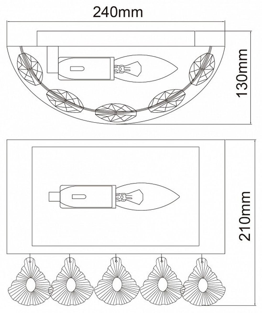 Накладной светильник MW-Light Жаклин 15 465026601