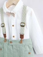 Комбинезон и боди в комплекте для малышей Next E47-903, Белый, Светло-зеленый