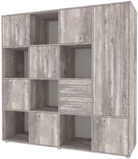 Стеллаж КарИВи Джери 2 Бетон Бетон