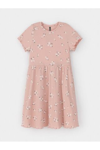 платье  для девочки  КР 5793/дымчатая роза,ромашковое поле