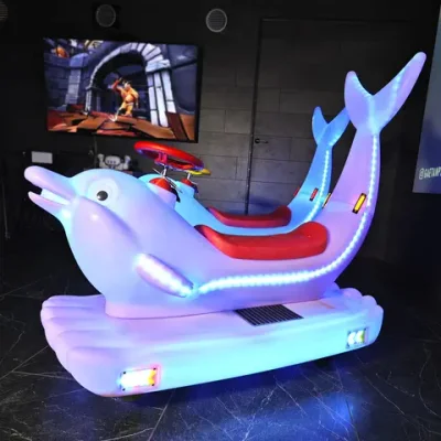 Прокатный аттракцион «Световой дельфин» Электромобиль (съемный хвост)