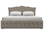 Кровать интерьерная Герда 160, Бежевый, Микровельвет, 108298