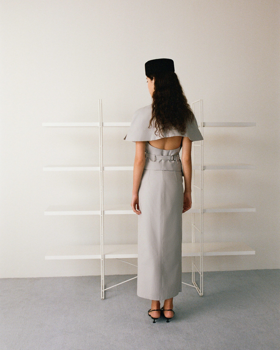 Юбка с разрезом