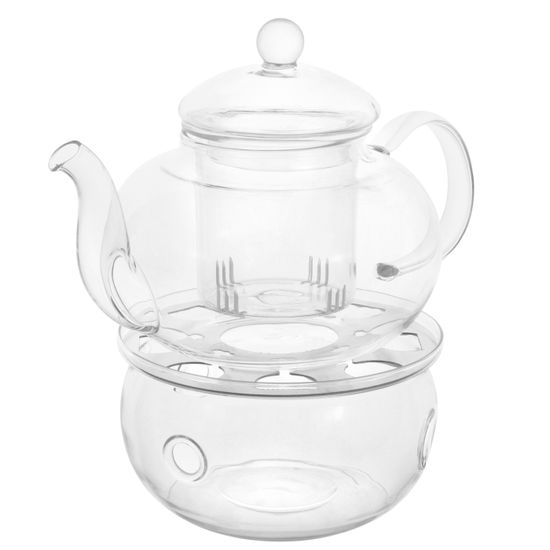 Заварочный чайник 800 мл. с подставкой для свечи Kamille KM 1628 (стекло)
