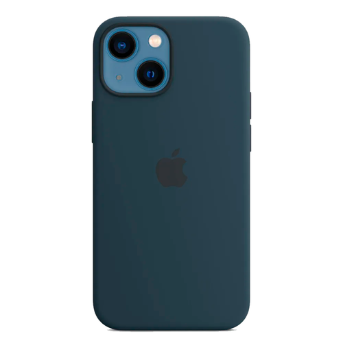 Силиконовый чехол с поддержкой MagSafe Apple Silicone Case для iPhone 13 mini, Abyss Blue (Синий омут)