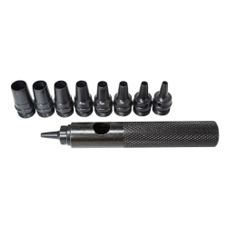 Пробойник со сменными насадками 10пр.(2-10мм),в блистере RockForce##Rock FORCE RF-31091