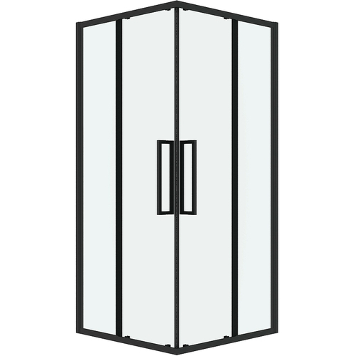 Душевой уголок Grossman Cosmo 100х100 300.K33.02.1010.21.00 профиль Черный матовый стекло прозрачное