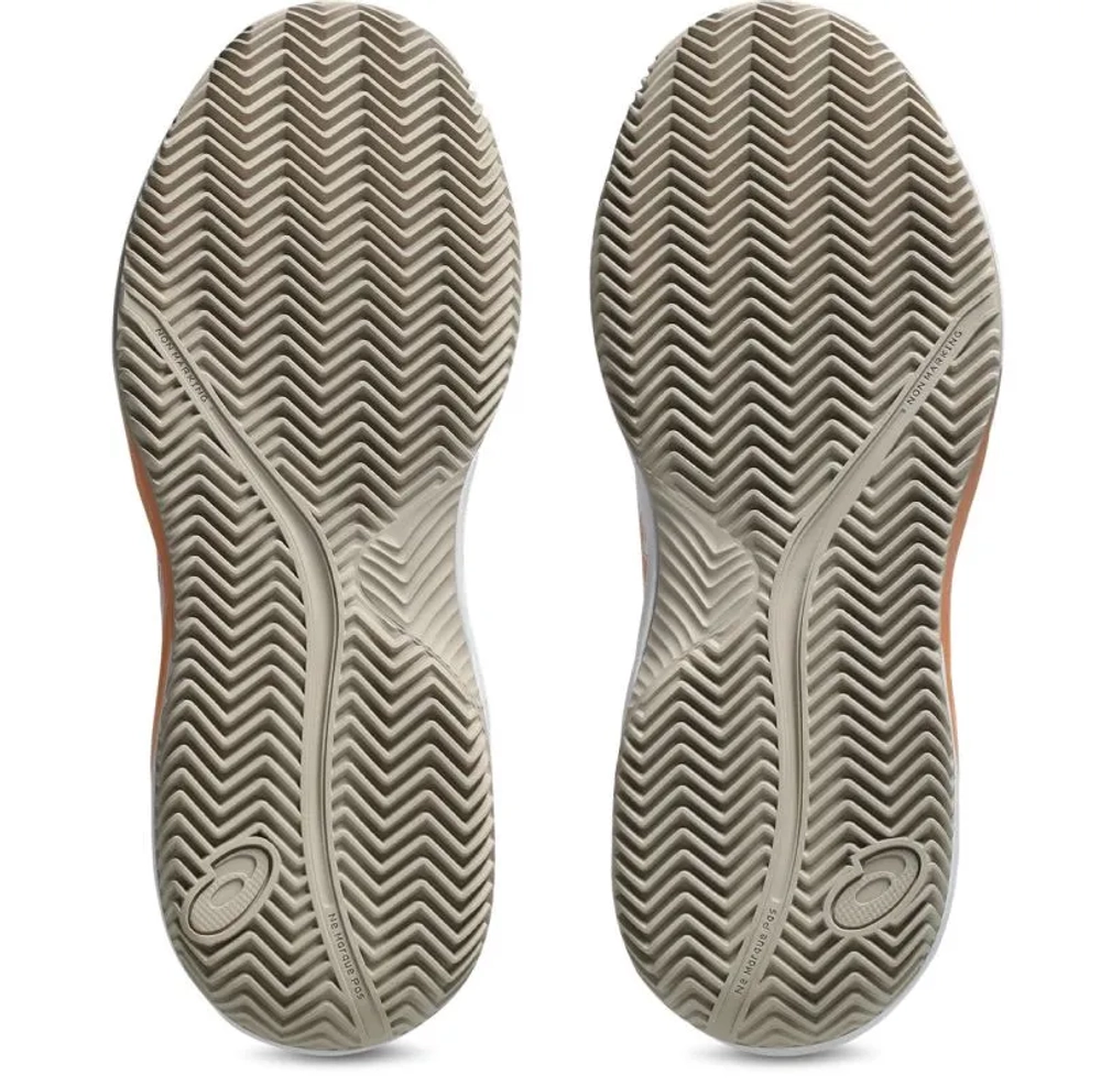 Женские Кроссовки теннисные Asics Gel-Dedicate 9 Clay - white/cantaloupe